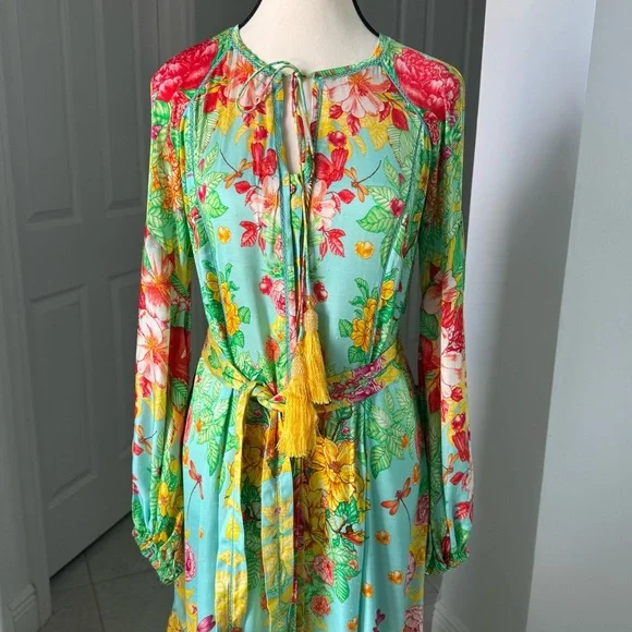 Floral Maxi Dress in Multicolor VISHIVANKA LONG DRESS